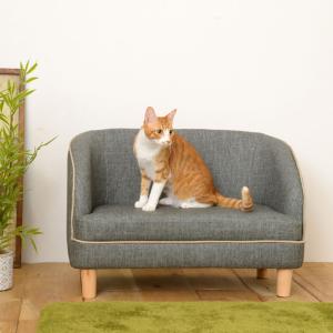 ペット用品 猫と暮らす家具 コンパクト ペット 合皮 ペットソファ　ロコ LM0233｜dinos