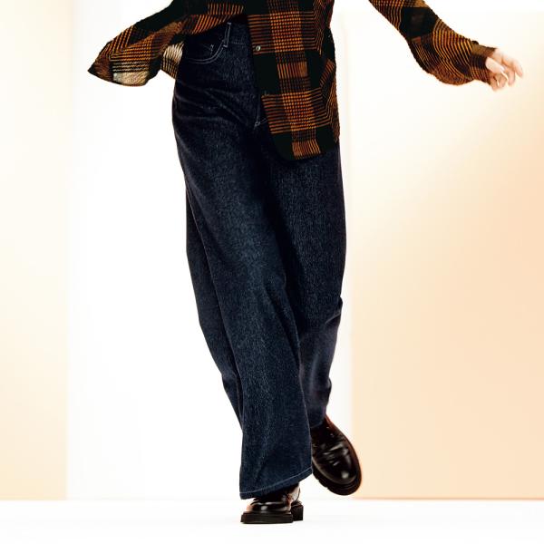 ≪股下丈68cm≫ 「NIKKE」 マフデニム セミワイドパンツ ファッション パンツ PC6239