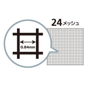 公式 網戸 #24 91cmx20m グレイ ...の詳細画像2