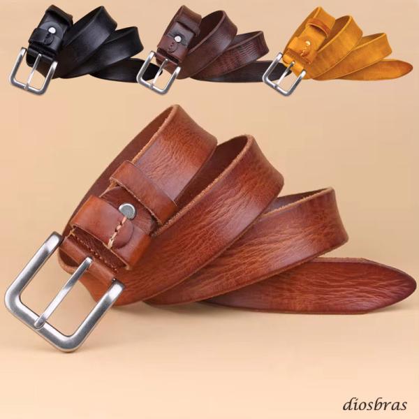 レザー ベルト フルグレインレザー ベジタブルタンニン カウハイド メンズ 本革 ビジネス ロング ...