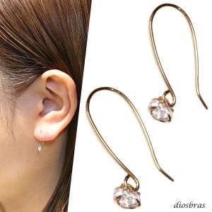 K10 ピアス 七つの宝石 10金 10k ガーネット アメジスト ロードナイト