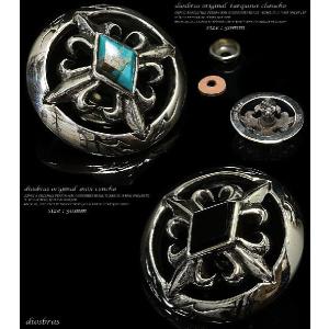 ジョイントパーツ シルバー 925 スカル ドロップハンドル コンチョ