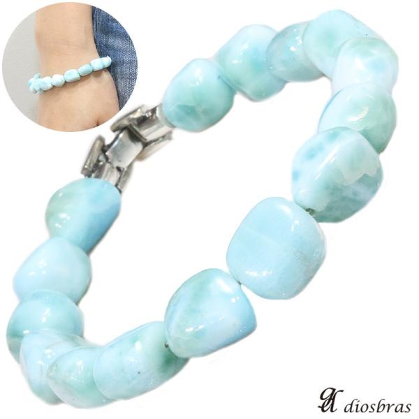 AA ラリマー 超希少平玉　ラリマー　バングル　ブレスレット