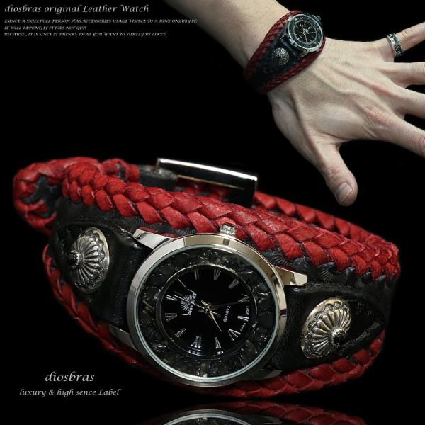 腕時計 メンズ ターコイズ オニキス 時計 レザーブレス ウォッチ 本革 レザー ベルト牛革 シルバ...