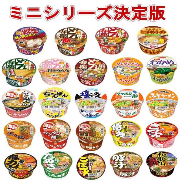 マルちゃん 日清食品 サッポロ一番 ヒガシフーズ カップ麺 ミニサイズ 決定版 38食セット
