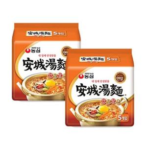 農心安城湯麺 5入りX2パック(10袋) アンソンタンミョン 韓国食品 韓国らーめん インスタントラーメン｜diostore