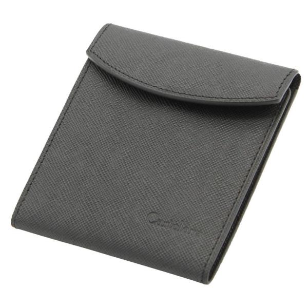 薄さ7ミリの二つ折り財布「フラットウォレット」Cartolare（カルトラーレ） (Black)