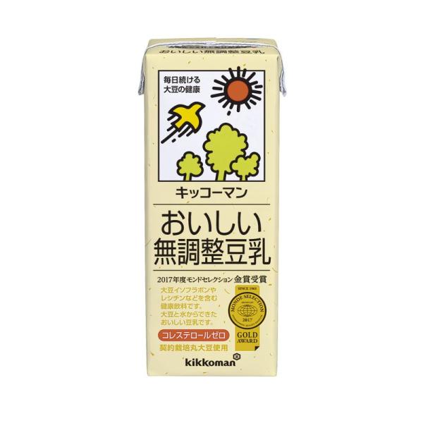 キッコーマン飲料 おいしい無調整豆乳 200ml×18本