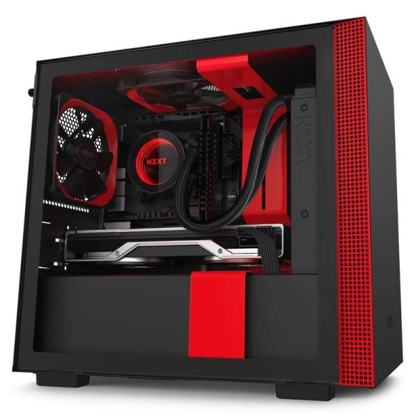 NZXT H210i Black &amp; RED ミニタワーPCケース CA-H210I-BR CS79...