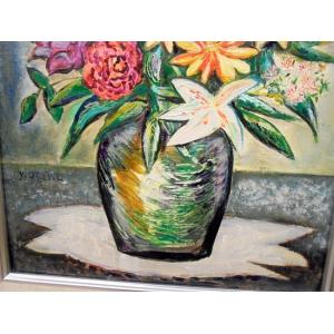 インテリア 花の絵画 油絵 小澤勇寿郎 作 華...の詳細画像1