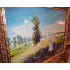 名画インテリア モネ 散歩 有名絵画 立体複製...の詳細画像2