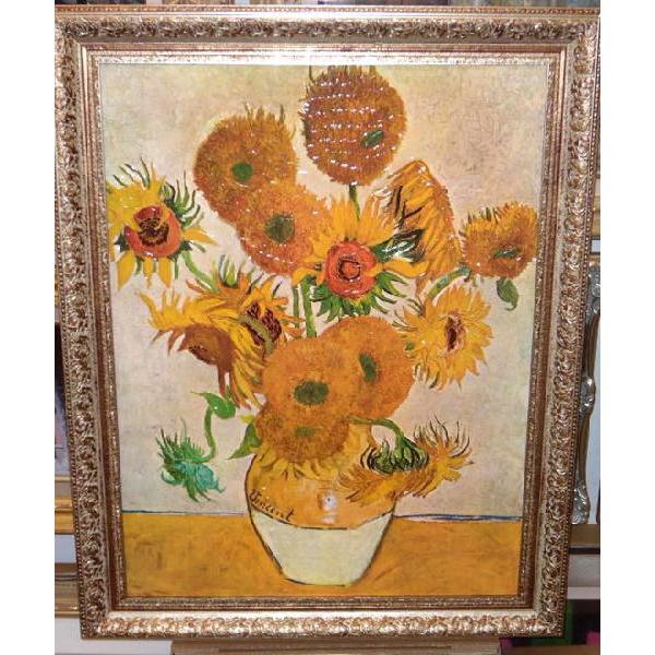 ゴッホ ひまわり 有名絵画 立体複製画 新築祝い 74cm×60cm