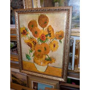 ゴッホ ひまわり 有名絵画 立体複製画 新築祝...の詳細画像1