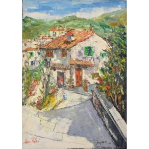 絵画 油絵 小澤勇寿郎 作 パリの女 6号サイズ インテリア 定価120000円