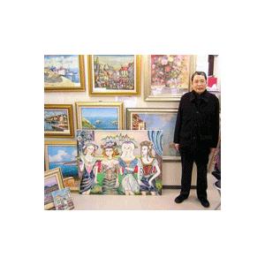 インテリア 人物 絵画 油絵 小澤勇寿郎 作 ...の詳細画像4