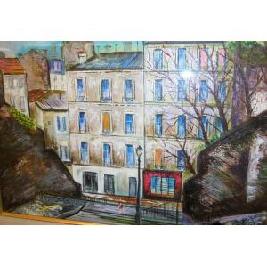 インテリア 風景絵画 油絵 小澤勇寿郎 作 パ...の詳細画像1