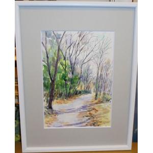 人物絵画 油絵 小澤勇寿郎 作 窓辺の人 6号サイズ パリの女性