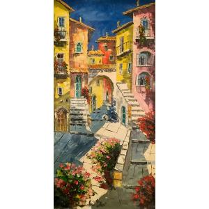 絵画 油絵 小澤勇寿郎 作 パリの女 6号サイズ インテリア 定価120000円