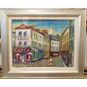 絵画 油絵 小澤勇寿郎 作 パリの女 6号サイズ インテリア 定価120000円