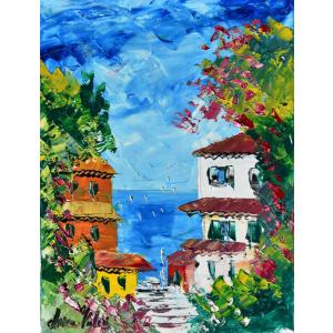 絵画 水彩 アクリル 臼井幸彦 作 顔 定価75000円 : トライアンフ