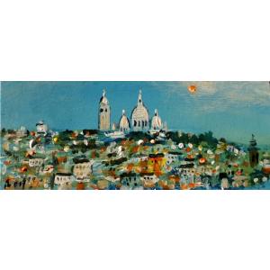 絵画 油絵 小澤勇寿郎 作 パリの街 8号サイズ インテリア 定価160000円