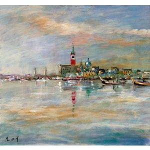 絵画 油絵 小澤勇寿郎 作 パリの街・ムフタール 6号サイズ インテリア