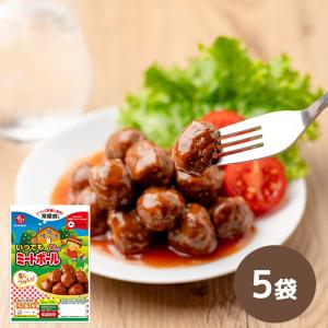 石井食品 公式 いつでもミートボール 5袋 常温 鶏肉 卵 乳成分 不使用 お弁当 惣菜 無添加調理 非常食 朝食 災害食 防災食 石井食品 ギフト｜石井食品公式ストア ヤフー店