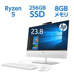 HP Pavilion All-in-One 24（型番：9EF67AA-AAAB） Ryzen5 8GBメモリ 256GB SSD + 2TB HDD 23.8型 タッチ液晶 デスクトップパソコン 液晶一体型 office付き 新品