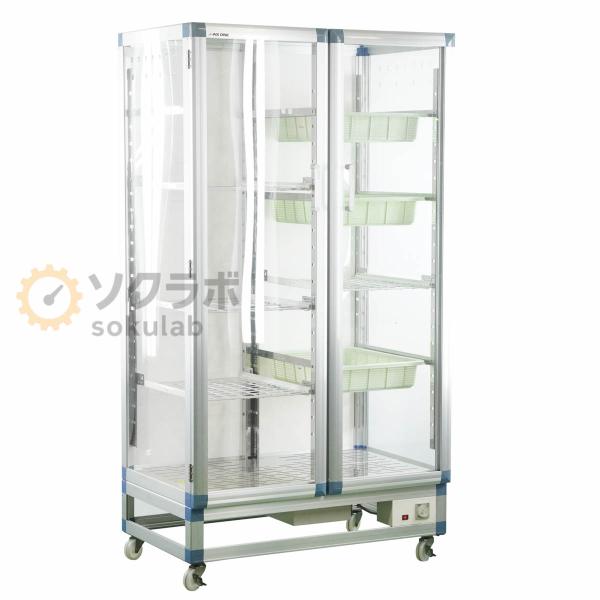 [DW]USED 8日保証 AS ONE AG-WDN ニューダストアウトドライ 器具乾燥棚 保管庫...