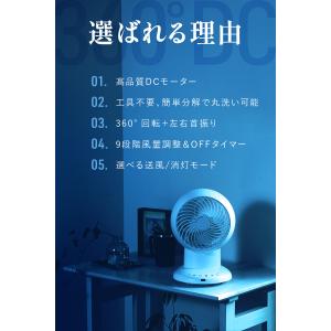 サーキュレーター dc 扇風機 dcモーター ...の詳細画像2