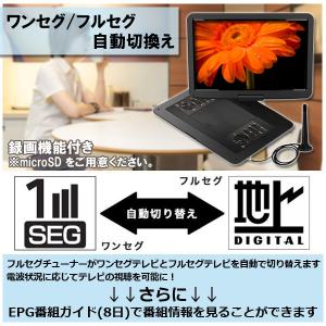 ポータブルdvdプレーヤー フルセグ テレビ ...の詳細画像5