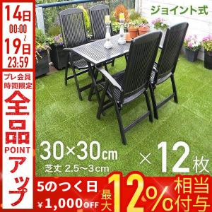 イケア（IKEA） ジョイント式人工芝 9枚セット フロアマット リアル