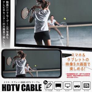 HDMI変換ケーブル 2m カーナビ USB スマホ iPhone iPad android