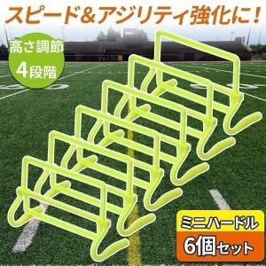 ハードル ミニハードル 6個セット 練習 陸上 トレーニング用品 サッカー フットサル 野球 バスケ 反復横飛び 練習器具 スポーツ 瞬発力 俊敏性 トレーニング｜discount-spirits2