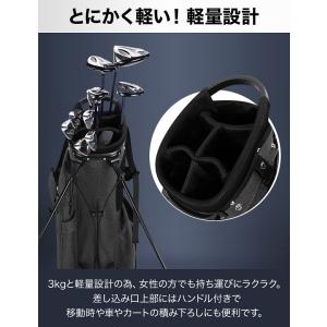 キャディバッグ メンズ ゴルフバッグ 5分割 ...の詳細画像2