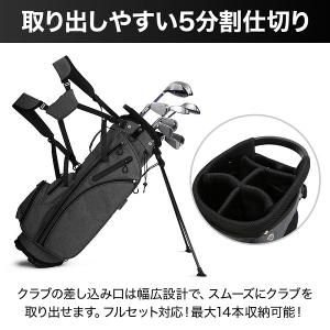 キャディバッグ メンズ ゴルフバッグ 5分割 ...の詳細画像3