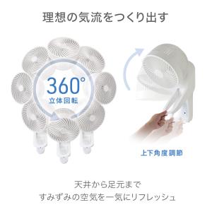 扇風機 壁掛け サーキュレーター 360° お...の詳細画像2