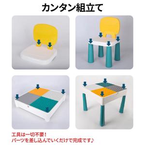 ブロック おもちゃ テーブル 知育デスク クリ...の詳細画像5