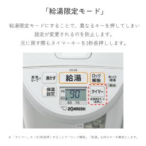 象印 電気ポット CD-SE50 5Lポット ...の詳細画像3