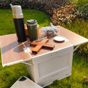 コンテナボックス 屋外 折りたたみ テーブル ...の詳細画像1