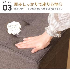 スツール 収納 ボックス ワイド 76×38c...の詳細画像4