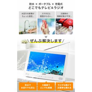 ポータブルテレビ 防水テレビ フルセグ 9イン...の詳細画像1