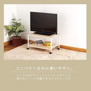 センターテーブル キャスター付き 幅60cm ...の詳細画像1