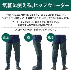 ウェーダー 釣り ヒップウェーダー 渓流 長靴...の詳細画像2
