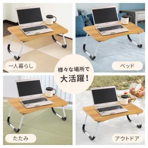 折りたたみテーブル 小さい おしゃれ 軽量 子...の詳細画像3