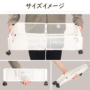 収納ボックス ベッド下 収納 キャスター 折り...の詳細画像4