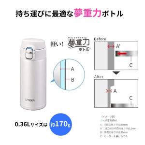 タイガー 水筒 保温 保冷 360ml 480...の詳細画像4