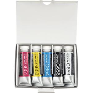 ホルベイン 不透明水彩絵具 ガッシュ 基本色5...の詳細画像1