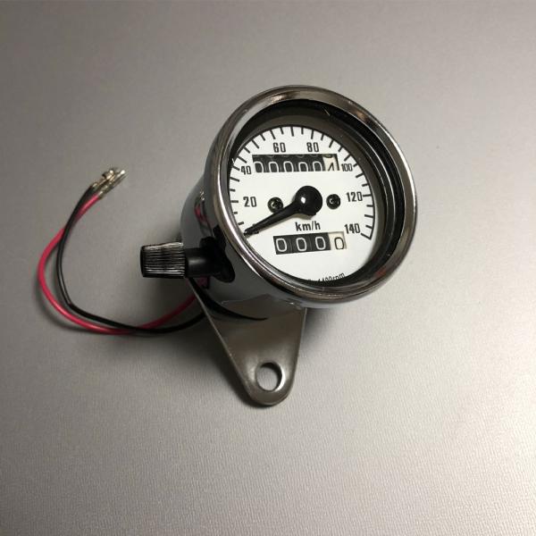 Discover winds 汎用 バイク 60mm 機械式 スピード メーター 140km/h ト...