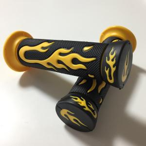 Discover winds ファイヤーパターン バイク グリップ 汎用